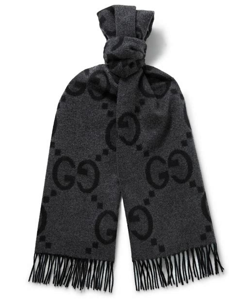 cashmere gucci scarf|gucci scarves with fur trim.